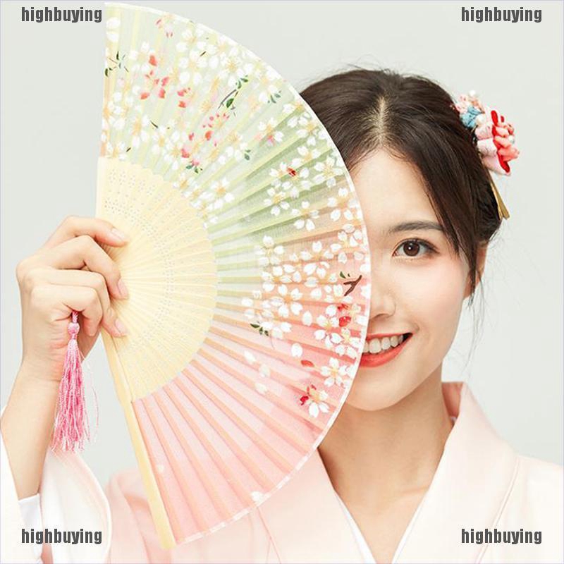 Quạt Xếp Cầm Tay 1XFan Kiểu Trung Hoa Nhật Bản Dùng Làm Quà Tặng Đám Cưới