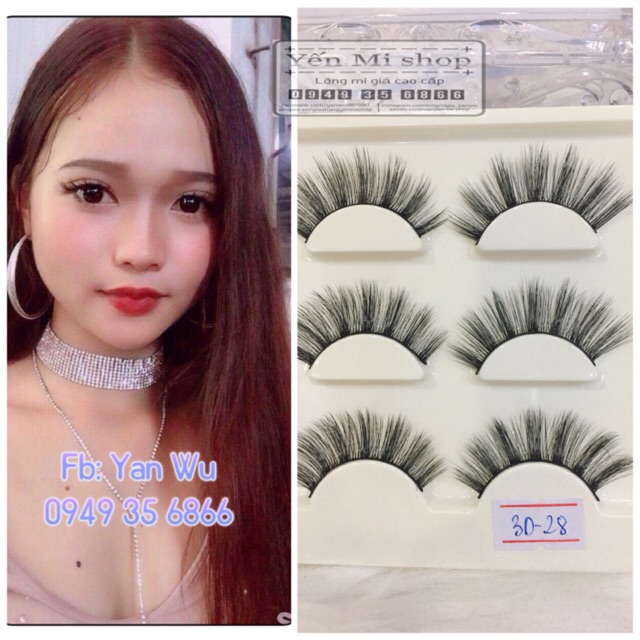 💥 Mi chồn mink 3D-28 phiên bản mới hộp 5 đôi