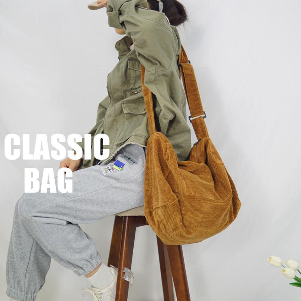 LEILY Túi Xách Tote Vải Nhung Thời Trang Thu Đông