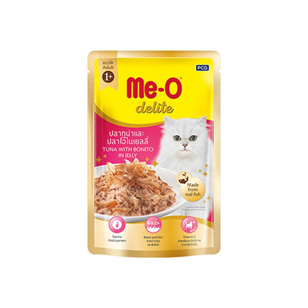 Pate Me-o Delite (4 vị) Thức ăn mèo dạng sốt gói 70gr