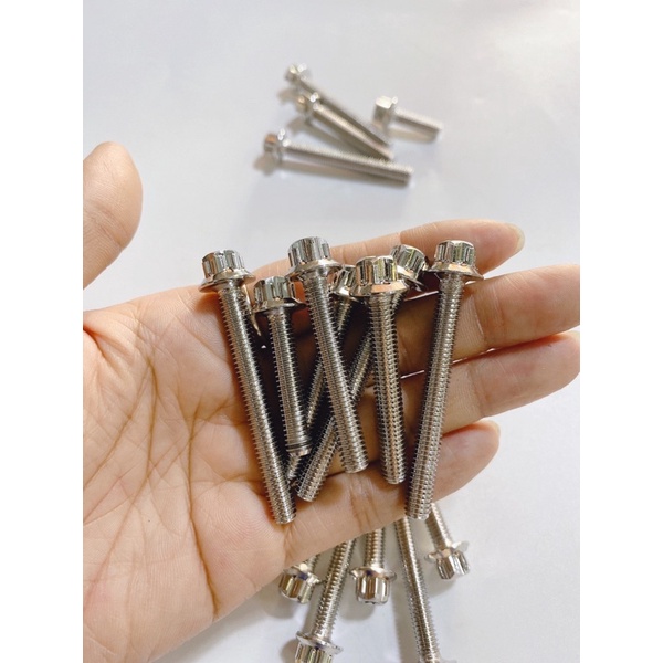 Bộ ốc lốc máy Salaya inox 304 xe Dream, Wave, Sirius, Ex150, Satria, Vision, Vario....