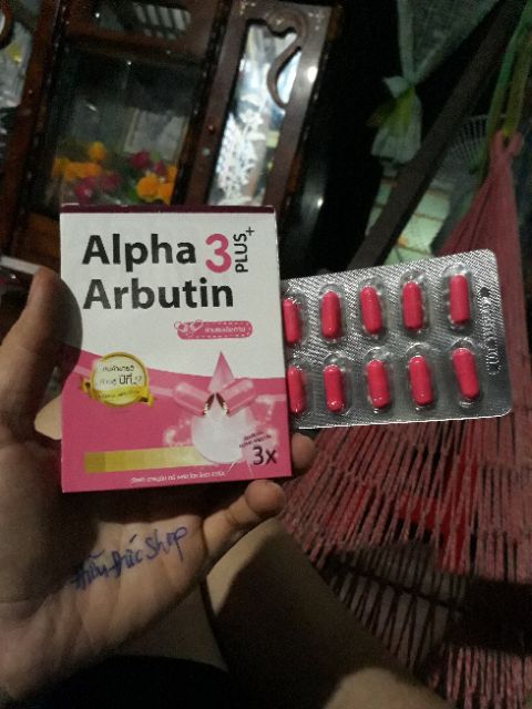 Hộp Kích trắng Alpha Arbutin 3plus +++, Chính hãng Thái