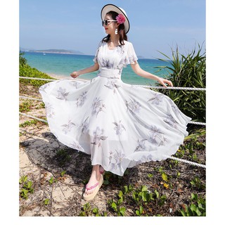 ĐẦM MAXI HOA DÁNG DÀI CAO CẤP HÀNG NHẬP