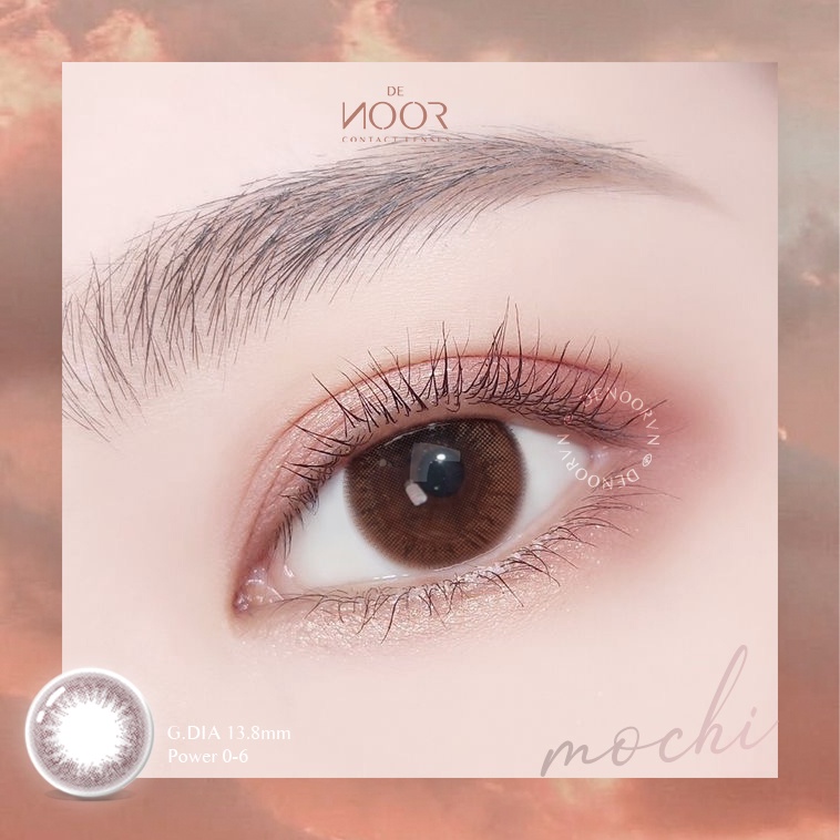 MOCHI - Lens Nâu Sữa Baby Tự Nhiên Đi Học, Đi Làm - Chính Hãng Hàn Quốc - Bảo Hành 2 Tuần - DeNOOR