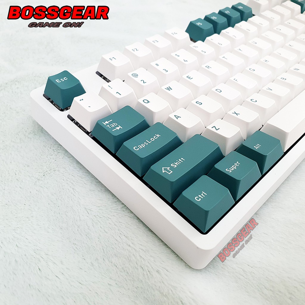 Bàn phím cơ FLEsports F11G Pro Polar Night và Aqua Green Chính hãng 3 Modes Keycap PBT