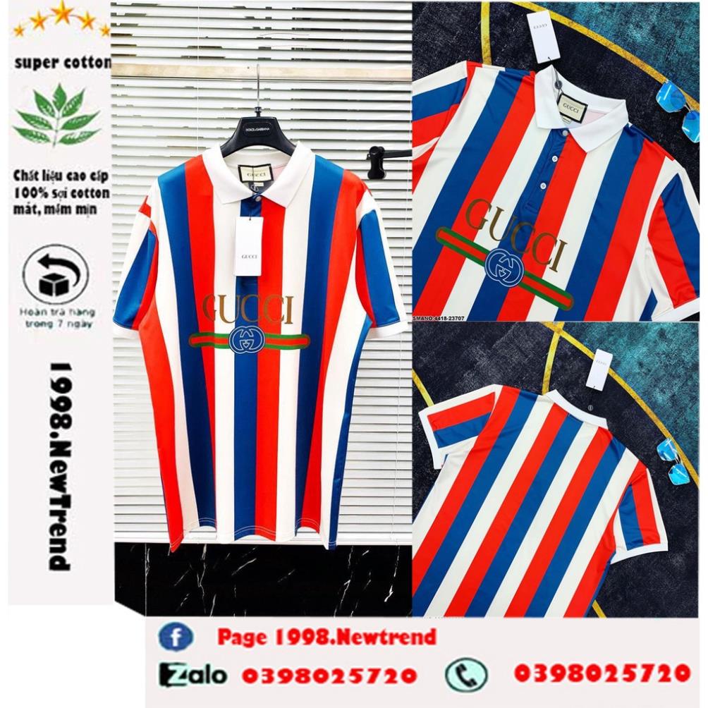 Áo thun tPoLo áo phông PoLo unisex nam nữ cotton oversize form rộng Polo Gucci Classic Lace Arrival ⚡