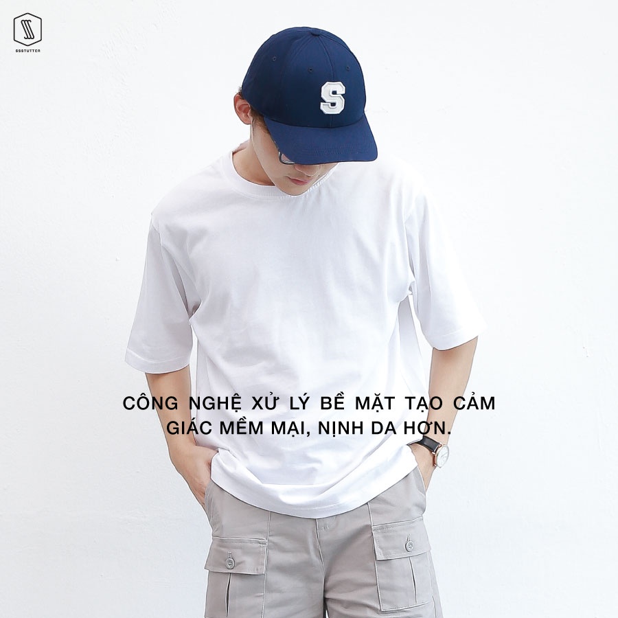 Áo thun Unisex Basic SSSTUTTER cổ tròn tay lỡ Cotton thoáng mát thấm hút mồ hôi Great Life Tee Premium | BigBuy360 - bigbuy360.vn