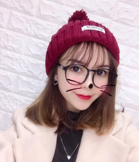 Mũ len quả bông