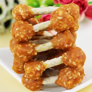 Xương sữa quấn gà nướng CHO CHÓ MÈO