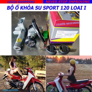 BỘ Ổ KHÓA TRƯỚC + SAU SUZUKI SPORT 120 / SATRIA 120
