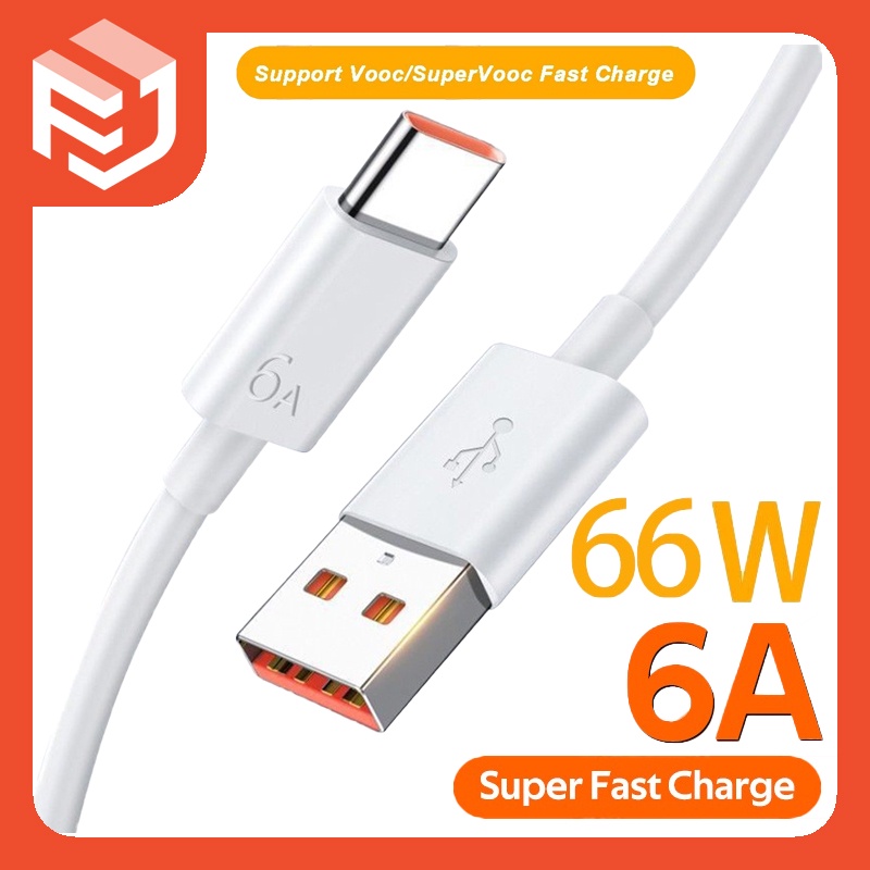 Cáp Sạc 6A Chính Hãng 66W Type C Cáp Sạc Dây USB Dây Sạc Nhanh Cáp