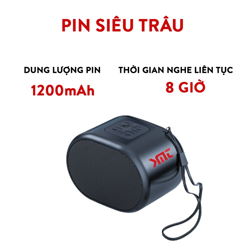 Loa bluetooth mini không dây Pin trâu nghe nhạc hay âm thanh chất lượng hỗ trợ cắm thẻ nhớ và usb KMT Store P117