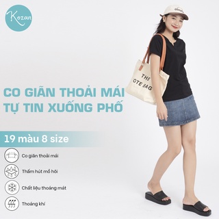 Áo thun cổ chìa khóa - Đen