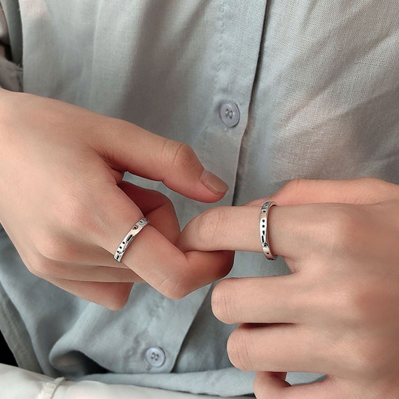 Nhẫn Mở Hình Mã Vạch Cá Tính Phù Hợp Làm Quà Cho Nữ