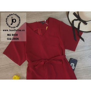Đầm suông xẻ tà big size (MS 9438)