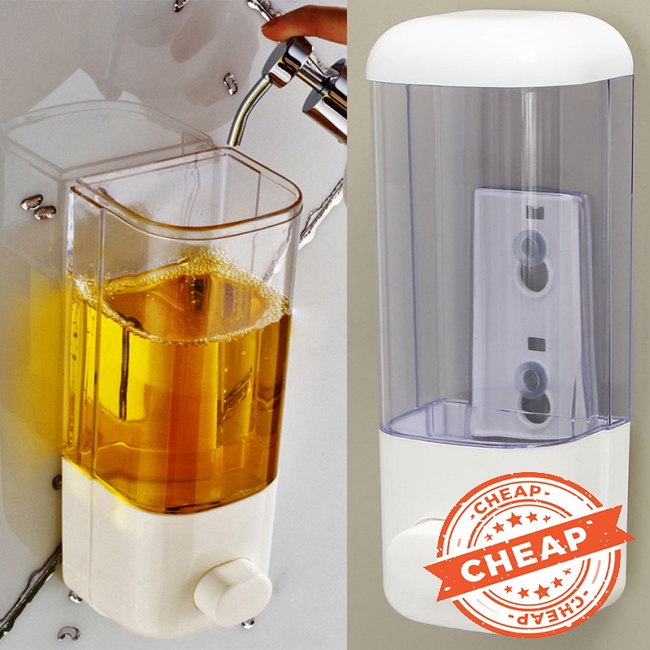 Bình Đựng Dung Dịch Rửa Tay Dung Tích 500ml Gắn Tường