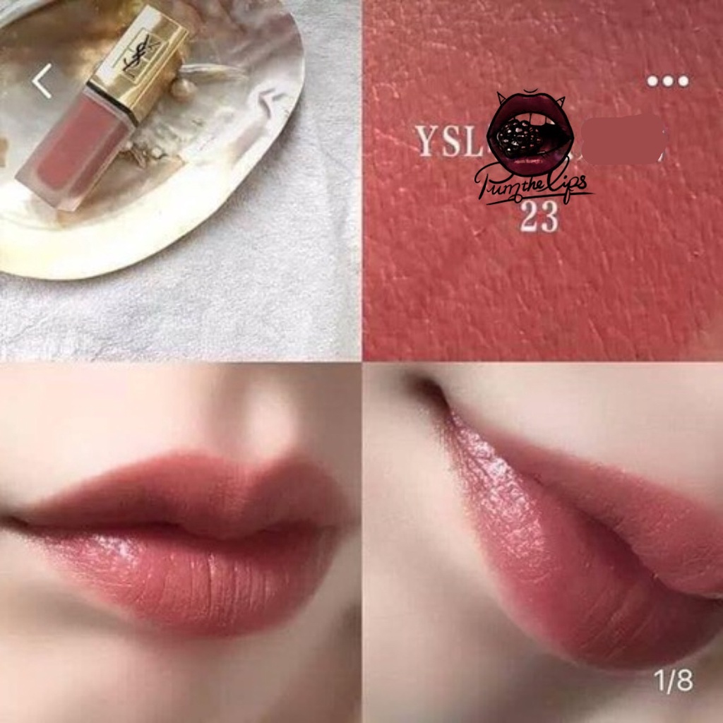 Son kem lỳ YSL Tatouage Couture Mate Stain 23 Singular Taupe