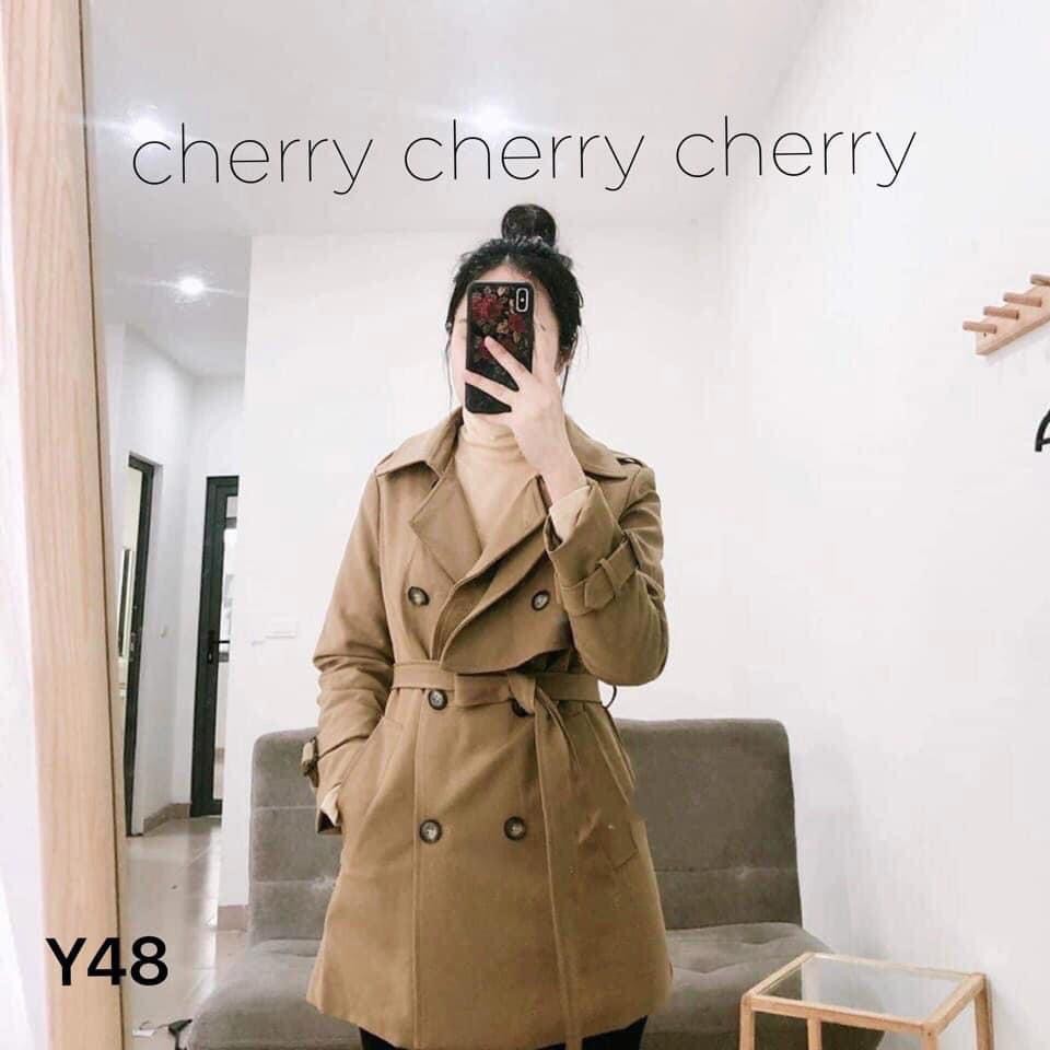 ÁO MĂNG TÔ CỔ VEST CHẤT DẠ QUẢNG CHÂU NÂU TÂY HAI LỚP DÁNG DÀI CHẤT LƯỢNG CAO CẤP
