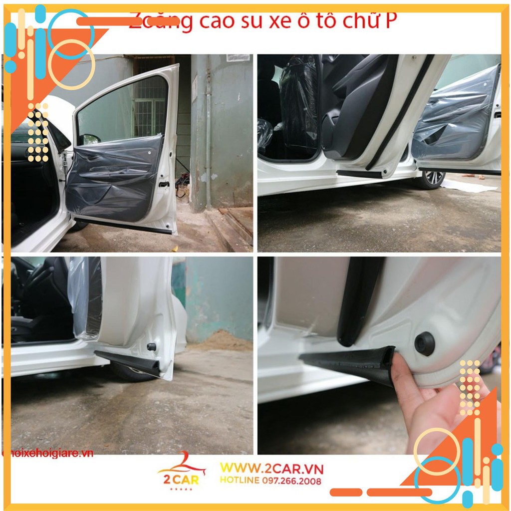 GIOĂNG CAO SU CHỐNG ỒN, CHỐNG BỤI XE HƠI DẠNG CHỮ P