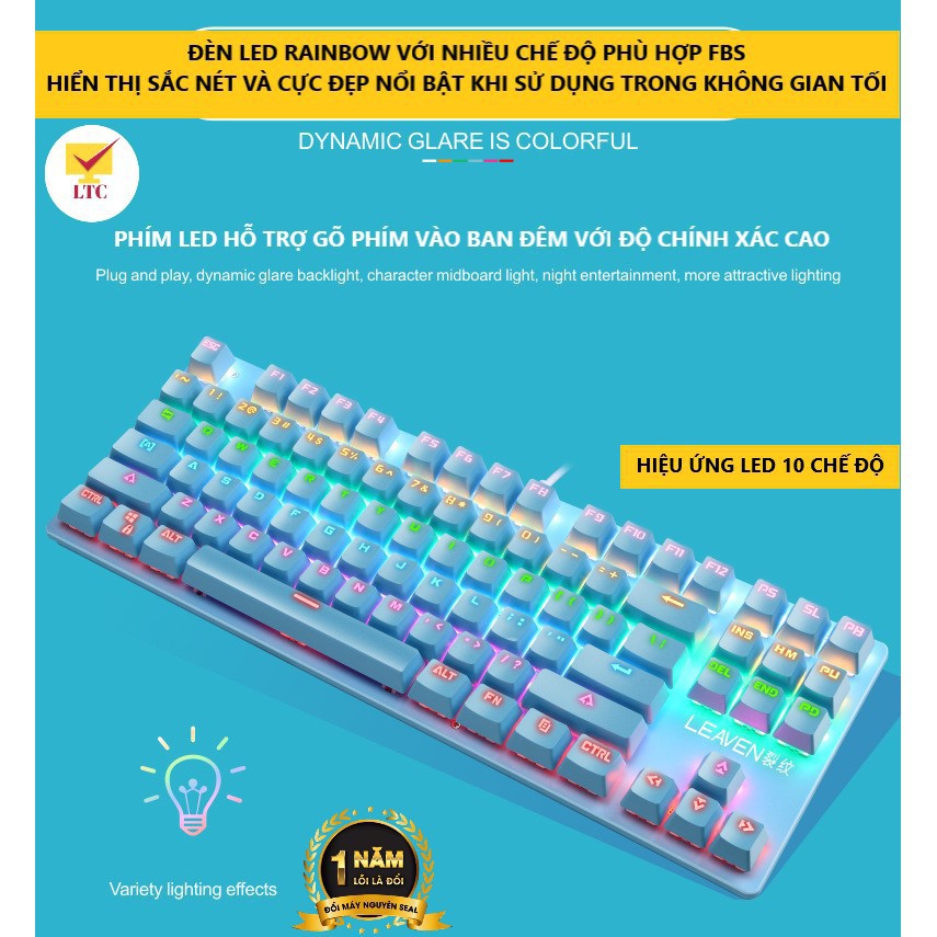 【Hàng sẵn sàng】 Bàn phím cơ gaming máy tính K550, 10 chế độ led khác nhau, thích hợp chơi game, dùng văn phòng cho pc, l | BigBuy360 - bigbuy360.vn