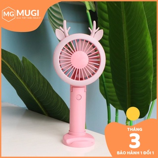 Quạt cầm tay, quạt Mini cầm tay tích điện, có đèn Led siêu sáng IMEBOBO (BẢO HÀNH 01 ĐỔI 01)