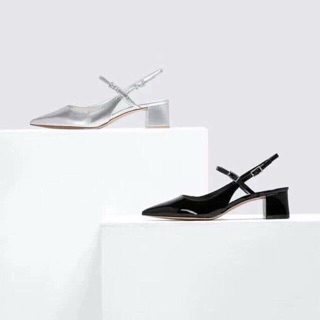 Sandal C&K slingback gót trụ 5p