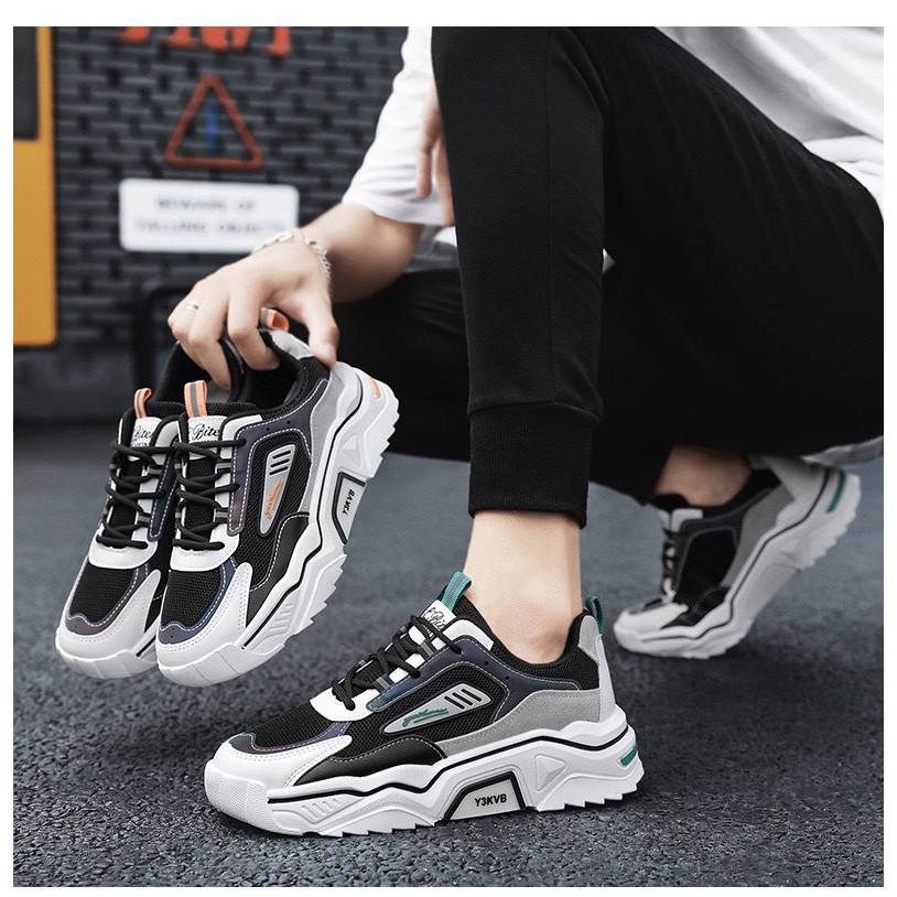 Giày sneaker nam tăng chiều cao Lbiites Phản Quang sắc Màu hottrend