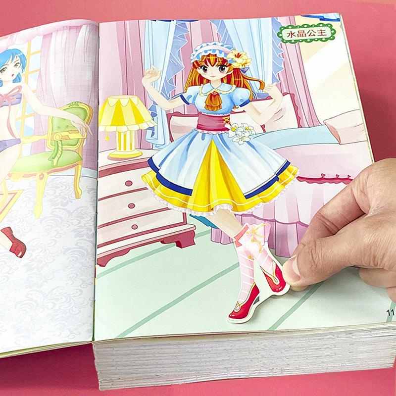 Sách Dán Hình Công Chúa Mặc Đầm Xinh Xắn Cho Bé Gái 2-3 - 4-5 - 6 Tuổi