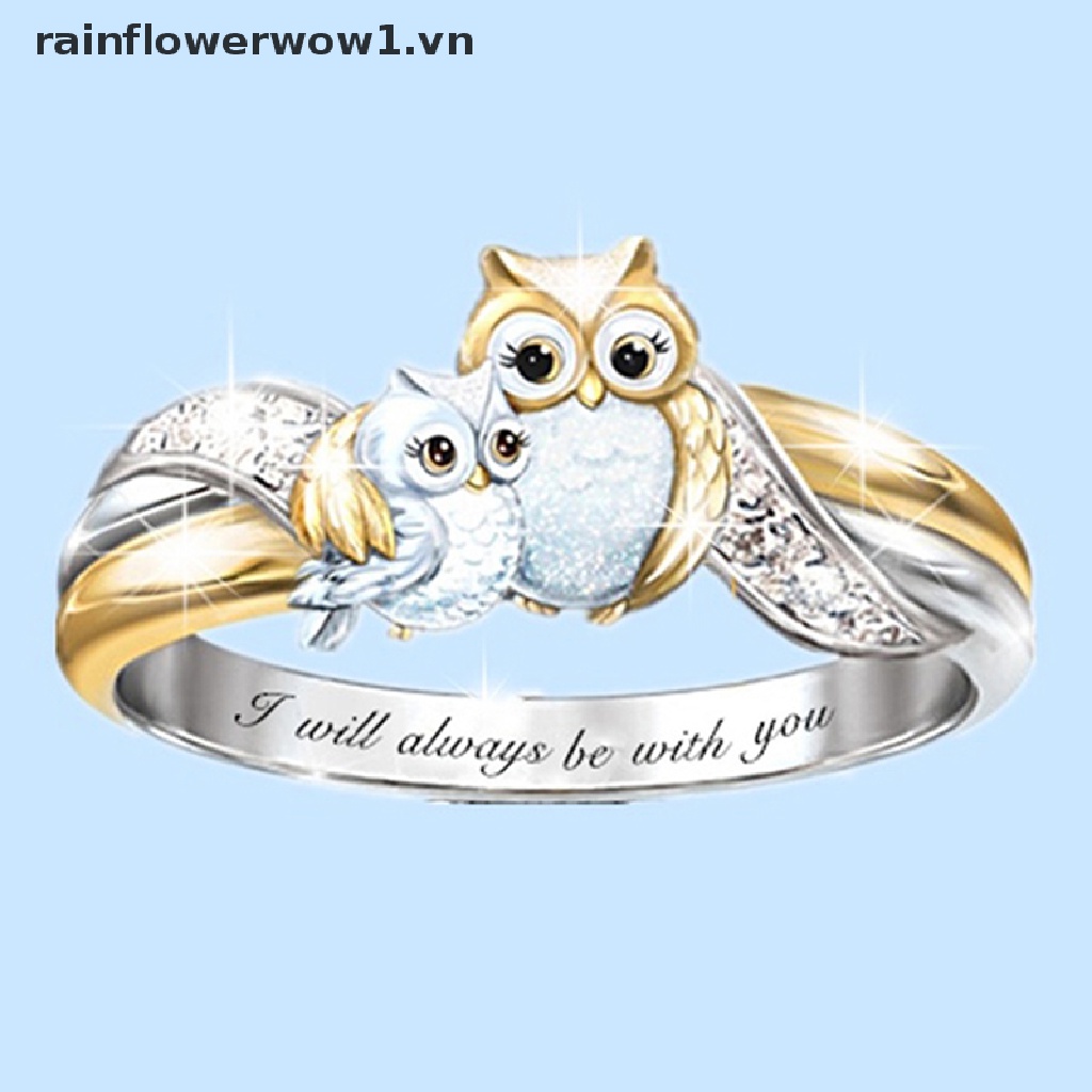 Nhẫn Khắc Chữ &quot;I Will Always Be With You&quot; Dành Cho Mẹ Và Bé