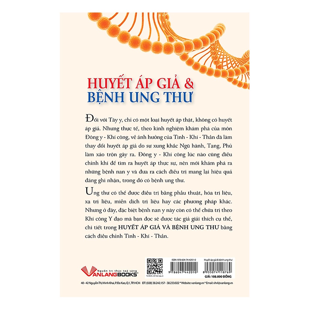 Sách - Huyết Áp Giả &amp; Bệnh Ung Thư (Đỗ Đức Ngọc - Văn Lang)