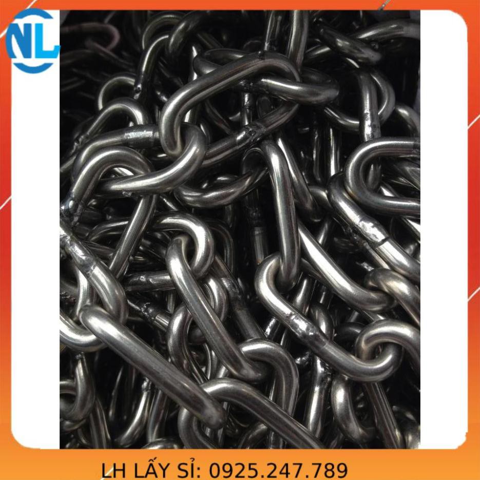Dây xích sắt mạ kẽm phi 6mm cáp thép giá sỉ Thái Bình Vina