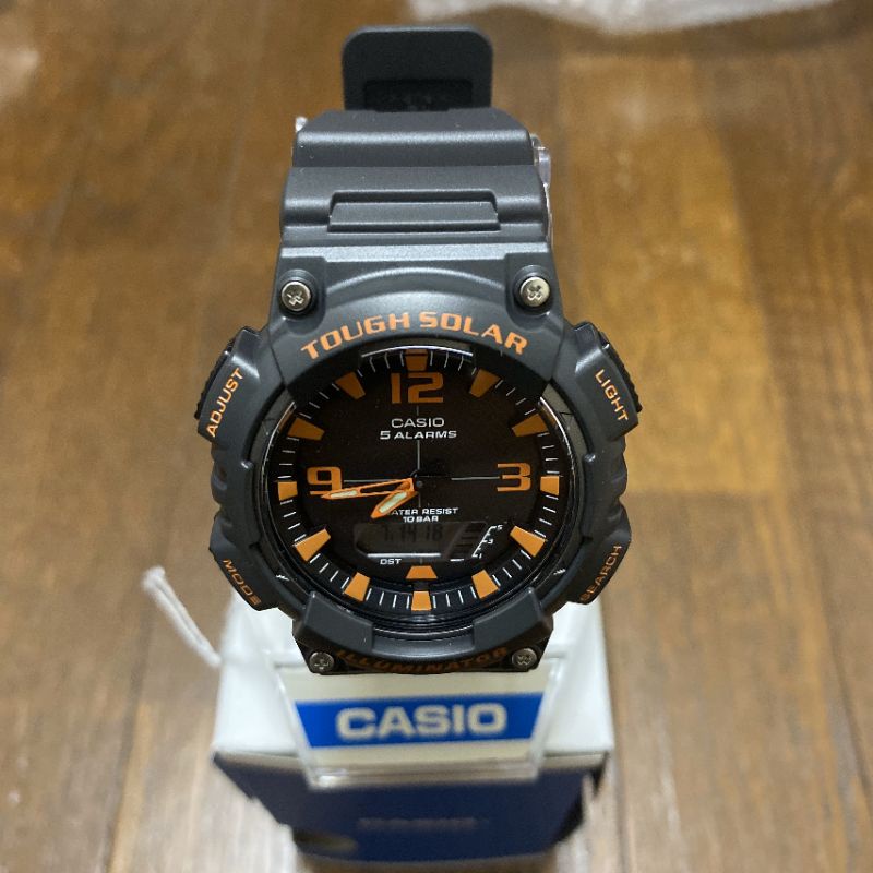 [Ảnh thật 100%] Đồng hồ nam Casio AQ-S810W-8AJF xách tay Nhật, có hộp và đế trưng bày đầy đủ