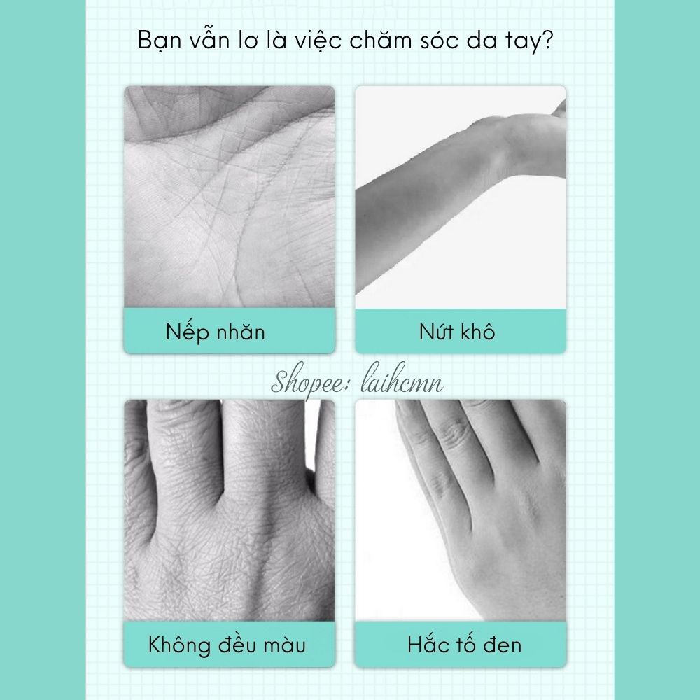 Mặt Nạ Tay Chân Sữa Bò Doumei 100g Milk Niacinamide Moisturizing Long Hand Mask Dưỡng Ẩm, Trắng Sáng, Mềm Mại, Mịn Màng