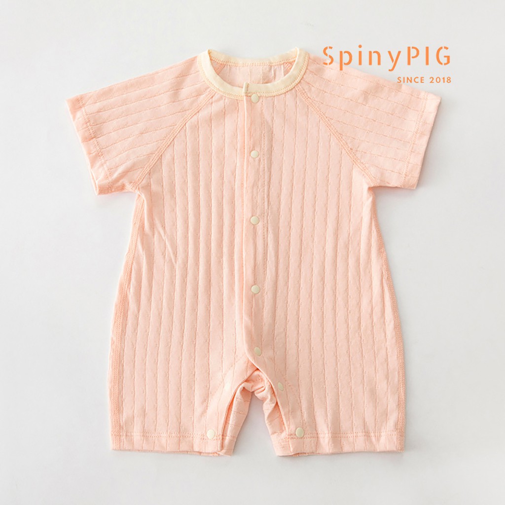 Bộ body cho bé sơ sinh 0-2 tuổi lửng cộc tay cotton thoáng khí nhiều màu cho bé trai bé gái mùa hè thu