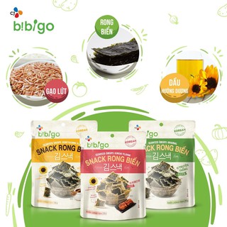 COMBO 3 GÓI SNACK RONG BIỂN ĂN LIỀN BIBIGO GÓI 25G