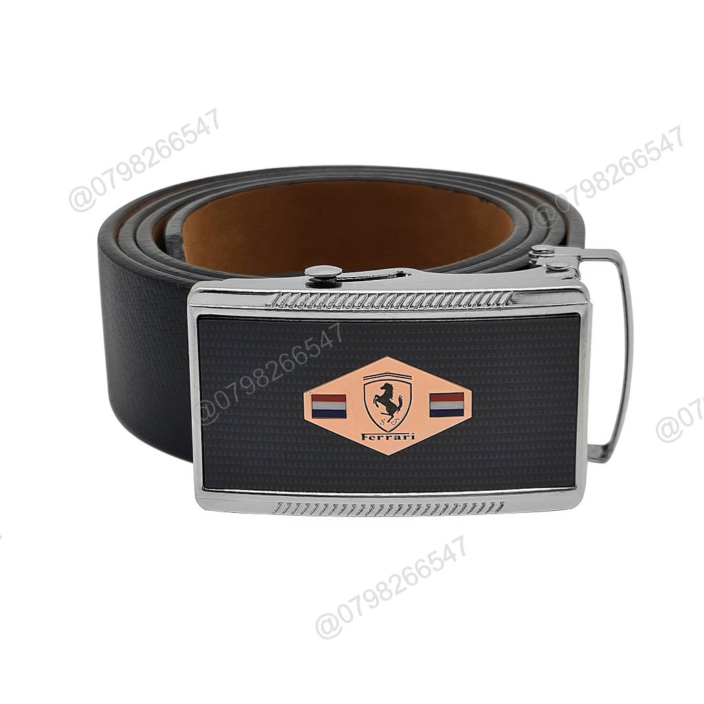 Thắt lưng giá tốt da PU DHM-186 | Khóa con lăn trắng bạc | giao mặt ngẫu nhiên | Bảo hành 12 tháng