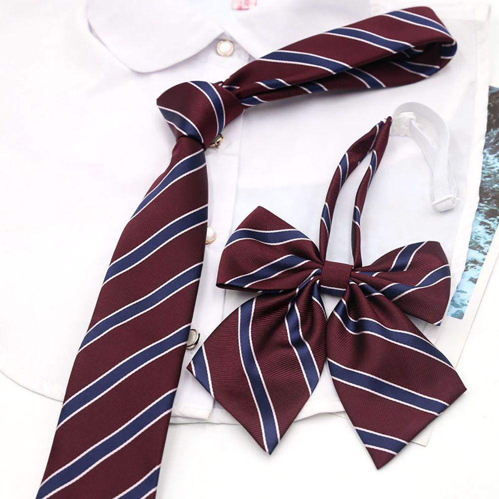 Qqmall Cà Vạt Nơ Đồng Phục Học Sinh Nhật Bản Polyester Thắt Nơ Phong Cách Trường Học DK