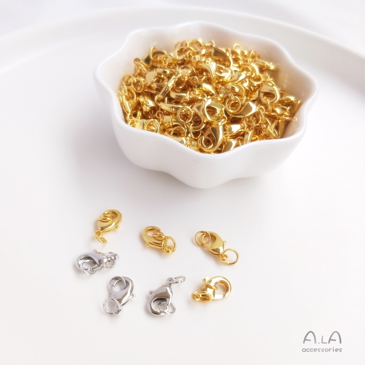 Khóa Lò Xo Màu Vàng 14K / 18K Dùng Làm Vòng Tay / Vòng cổ DIY