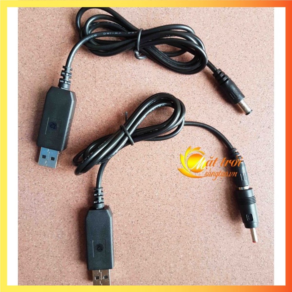 Cáp chuyển đổi điện áp từ cổng USB 5V sang 9V/12V