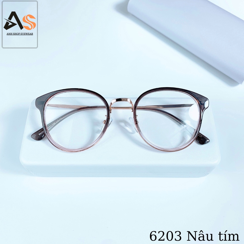 Gọng kính tròn cao cấp thời trang nữ 6203A