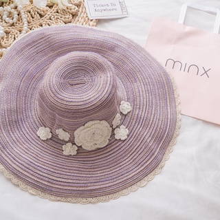 MINX - Nón Vành Lớn Nơ Len