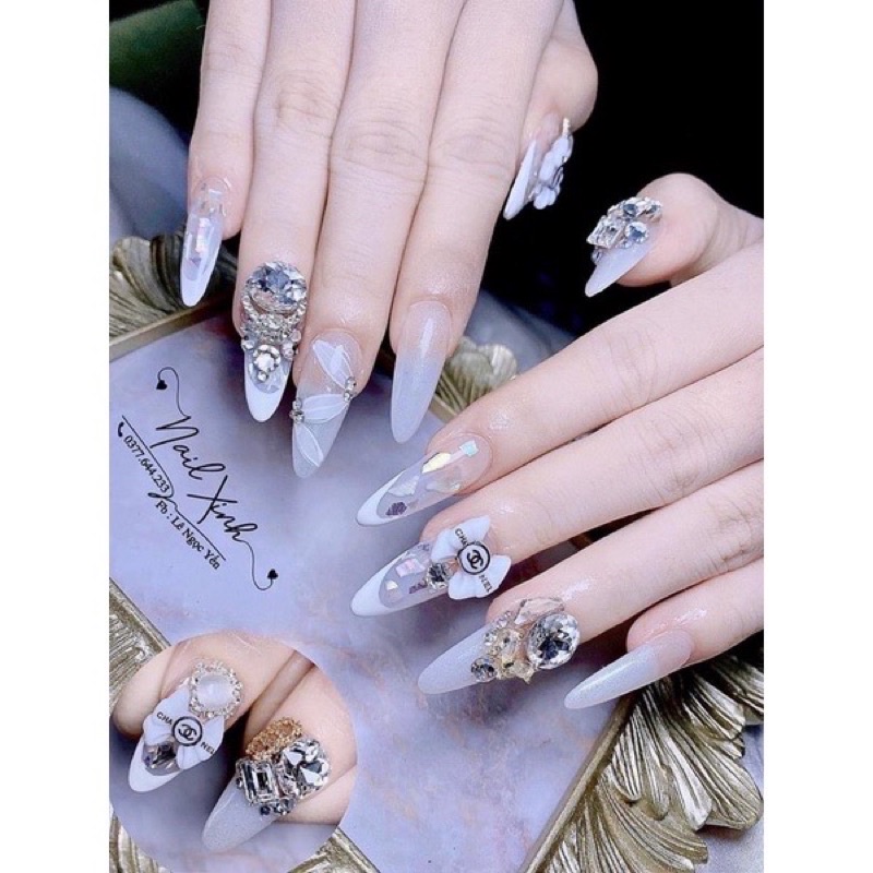Nơ Nhựa Gắn Móng-Nail-Gói 20 cái