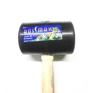 Búa cao su Lớn cán gỗ hiệu Bossman