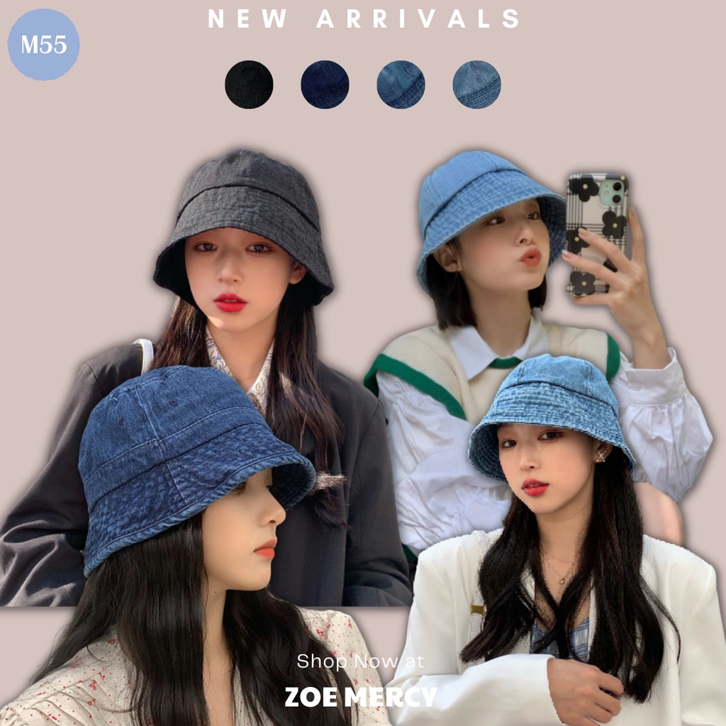 [SẴN]- Mũ nón bucket denim phong cách Ulzzang (M55)