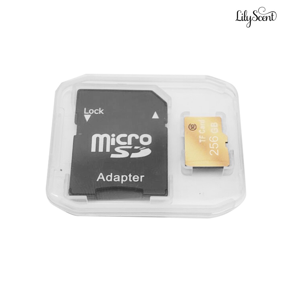 Thẻ Nhớ Micro Sd Tf Tốc Độ Cao 256gb Chống Thấm Nước Kèm Hộp Đựng