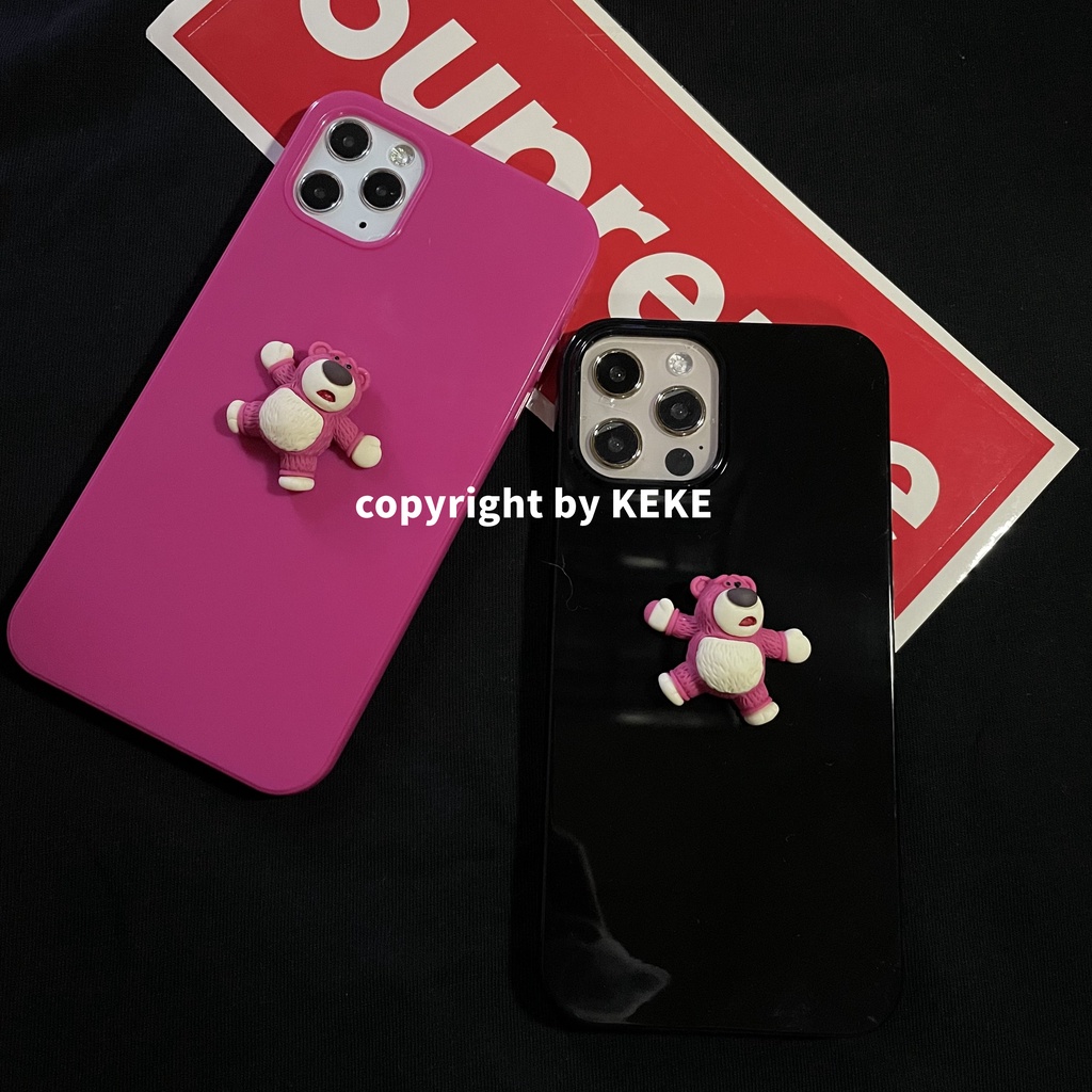 Ốp Lưng Hình Con Gấu Dễ Thương Cho Apple 11 12 13 iPhone678Plus xr xsmax