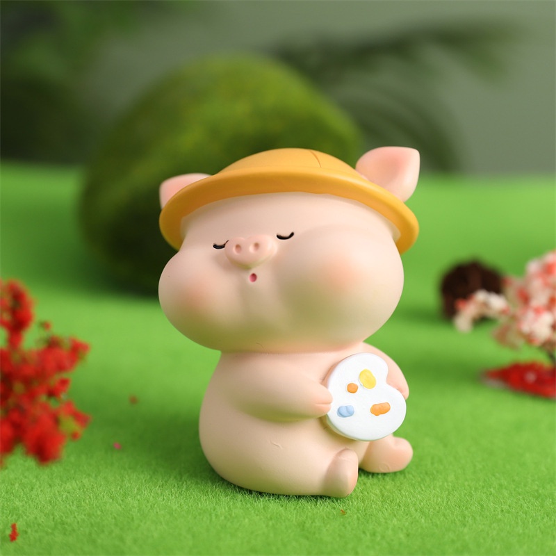 Tượng Heo trang trí ô tô, bàn làm việc đáng yêu/ Heo con trang trí 💕FREESHIP 50k💕- Linh tinh 10k