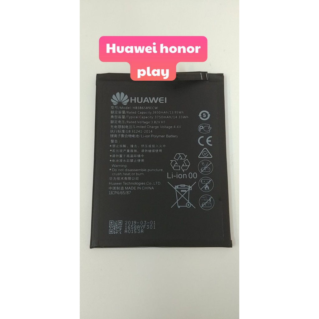 Pin Huawei Honor Play chính hãng