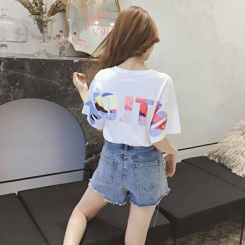 Áo thun Hàn Quốc phong cách đơn giản xinh xắn