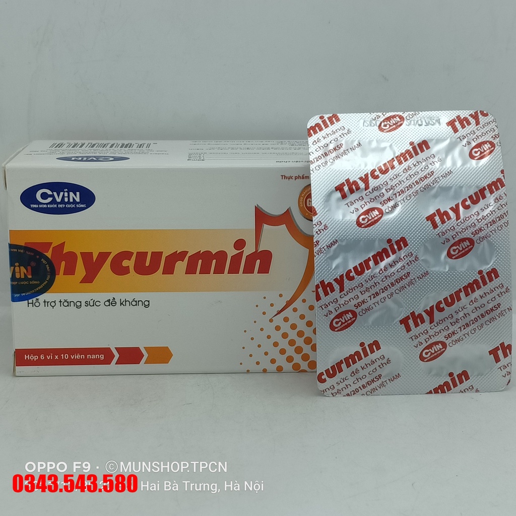 Thycurmin CVIN hộp 60 viên - hỗ trợ sức đề kháng